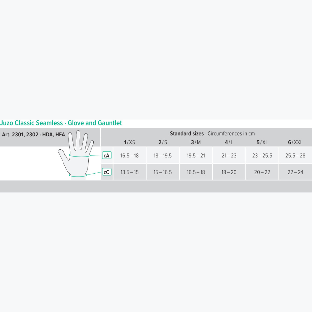 Juzo Classic Seamless Gauntlet CL1