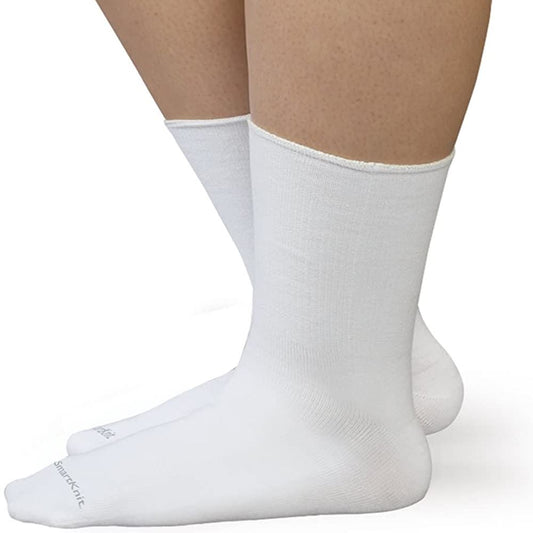 SmartKnit Seamless Diabetic Wide Crew Socks