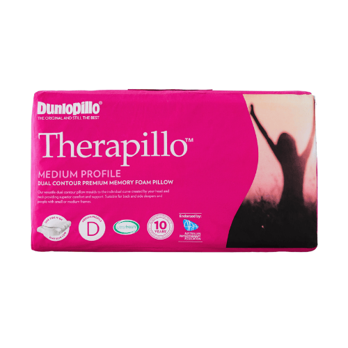 Therapillo Memory Foam Dual Contour Medium Profile & Firm Feel Pillow